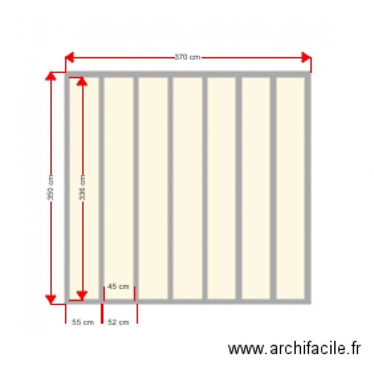 terrasse amovible. Plan de 0 pièce et 0 m2