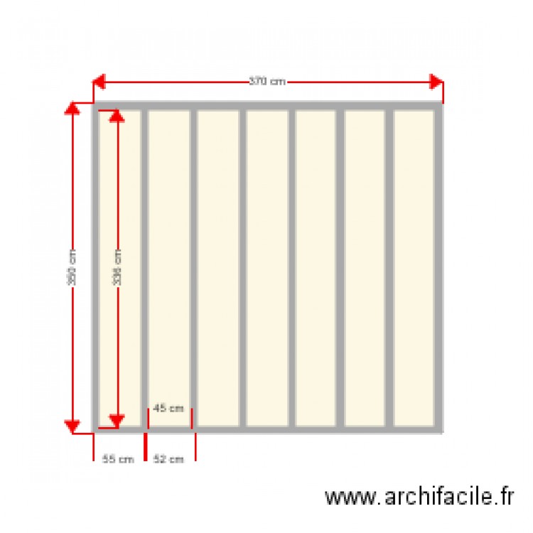 terrasse amovible. Plan de 0 pièce et 0 m2