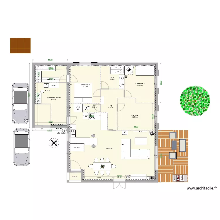 Plan Maison modif. Plan de Plan Maison modif. Plan de