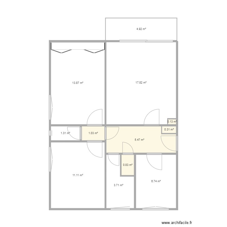 appartement. Plan de 0 pièce et 0 m2