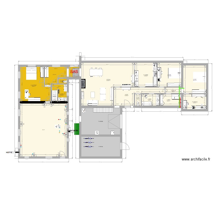 OK vieille maison 3 ch Math salle de jeux privées évacuations. Plan de 0 pièce et 0 m2