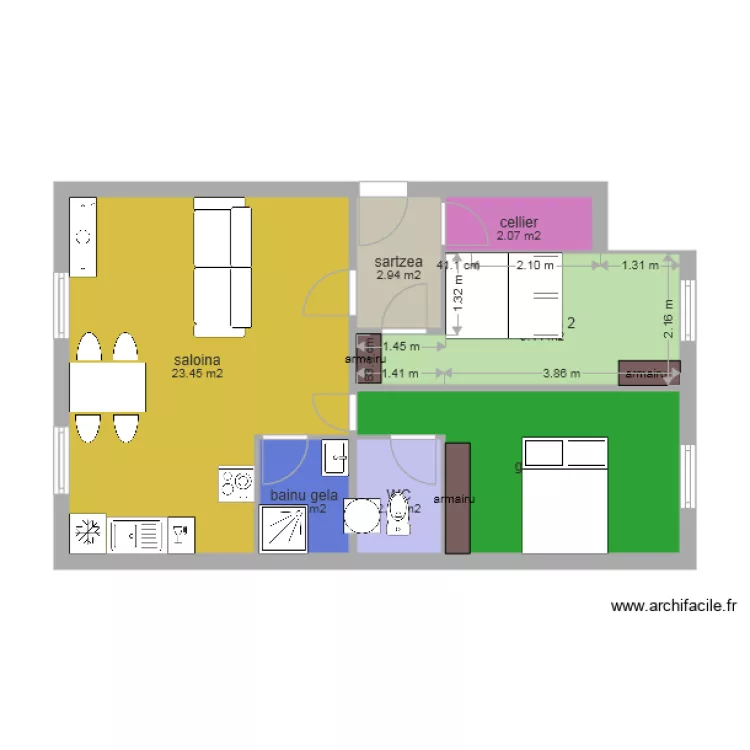 apartamendua justu mur porteur iso version 2. Plan de 