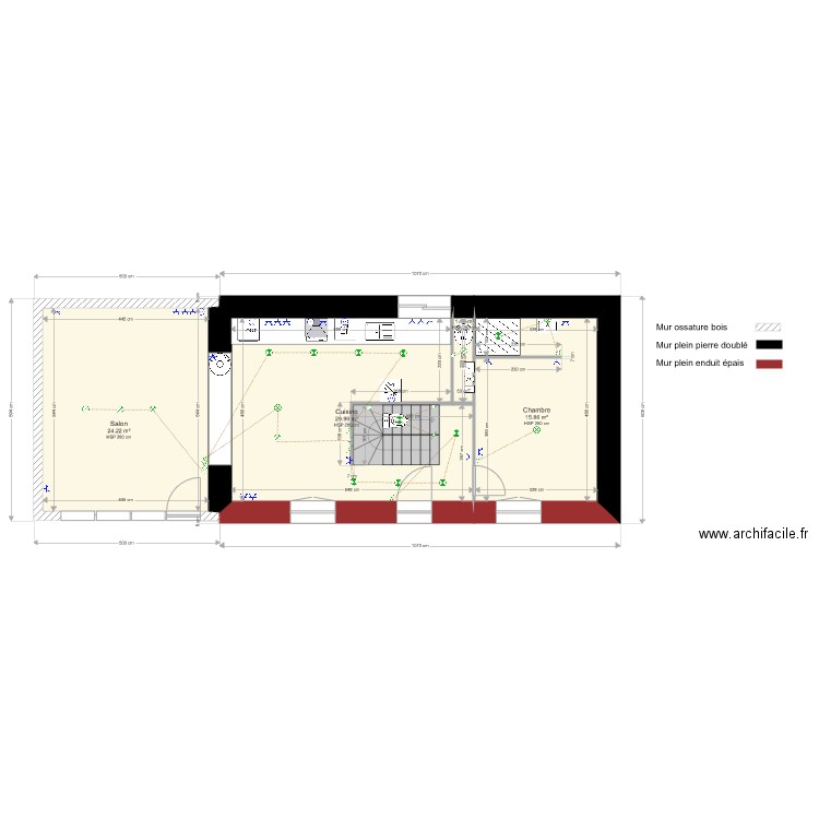 Quimperle extension projet 5 elec. Plan de 0 pièce et 0 m2