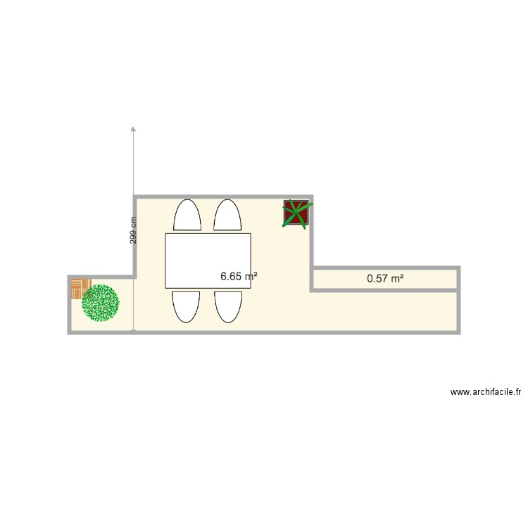 Terrasse Neuilly. Plan de 0 pièce et 0 m2