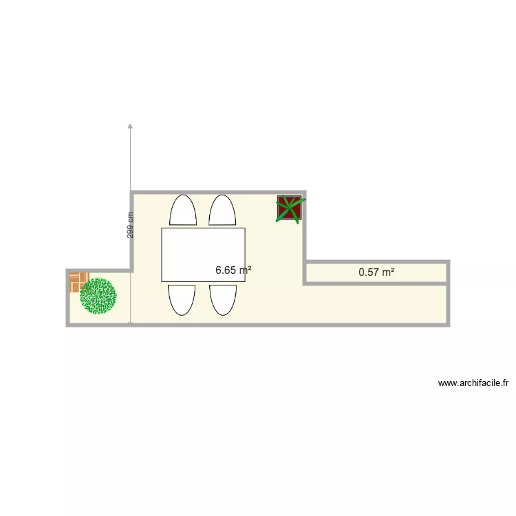 Terrasse Neuilly. Plan de 