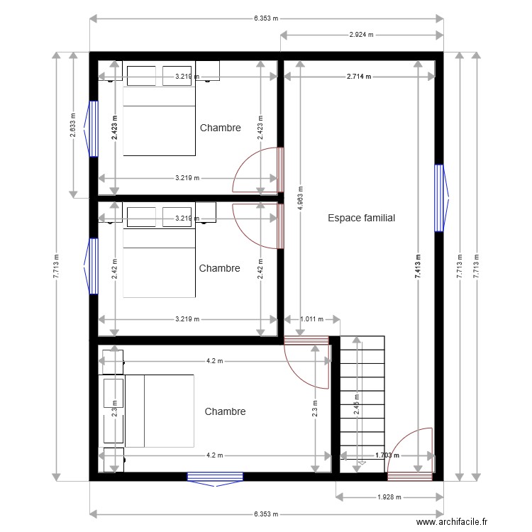 PLAN RDC MONTAGNE. Plan de 0 pièce et 0 m2