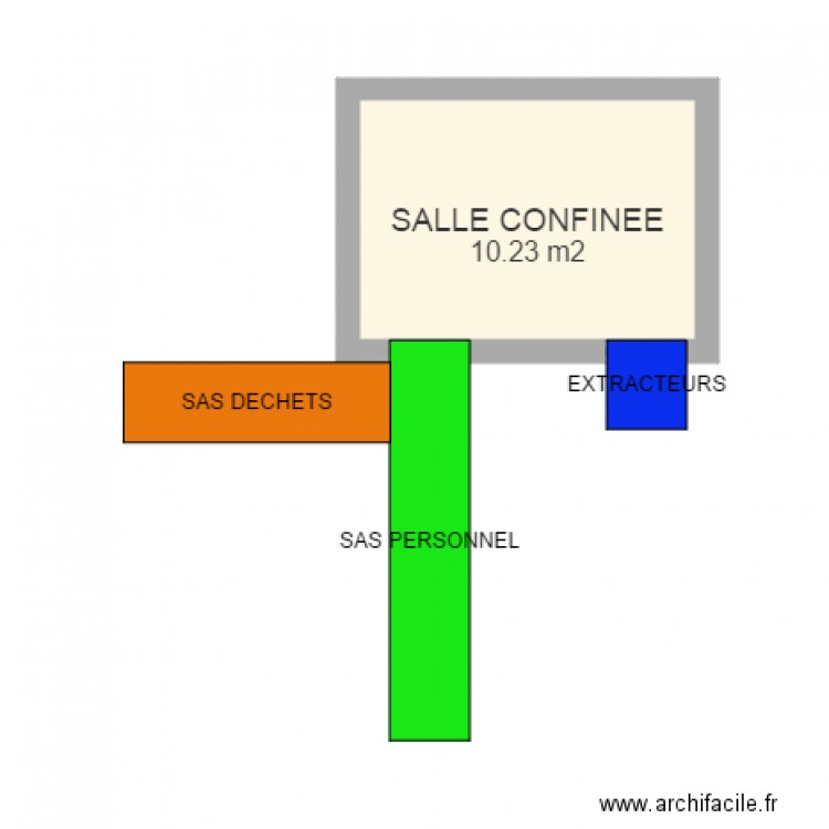 SALLE CONFINEE. Plan de 0 pièce et 0 m2