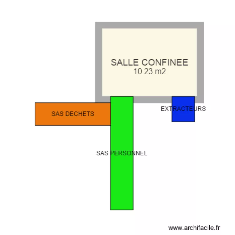 SALLE CONFINEE. Plan de SALLE CONFINEE. Plan de