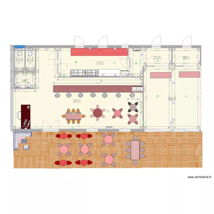 bar et restaurant de la plage . Plan de bar et restaurant de la plage . Plan de