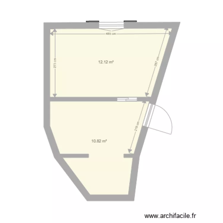 chambre garage. Plan de 