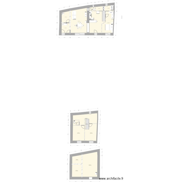 maison 2. Plan de 16 pièces et 159 m2