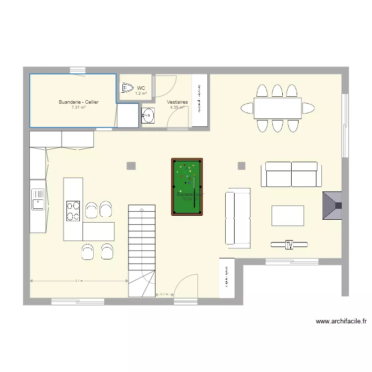 Jade et Corentin Tr&eacute;voux  Surface Modif V1. Plan de 