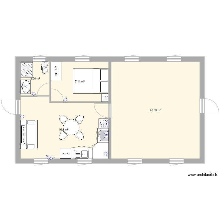 BUNGALOW 2. Plan de 0 pièce et 0 m2