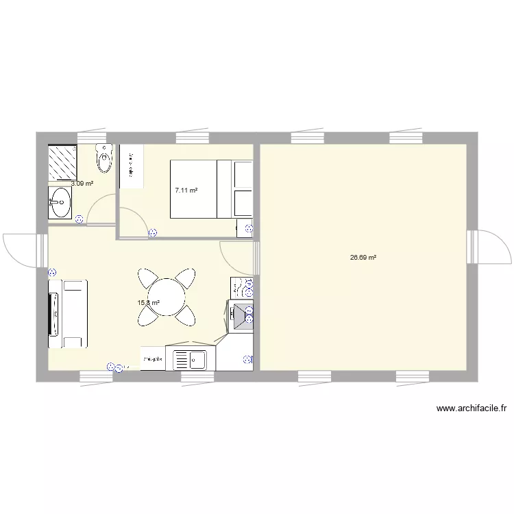 BUNGALOW 2. Plan de 