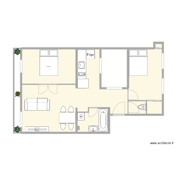8 neuve des boulets. Plan de 0 pièce et 0 m2