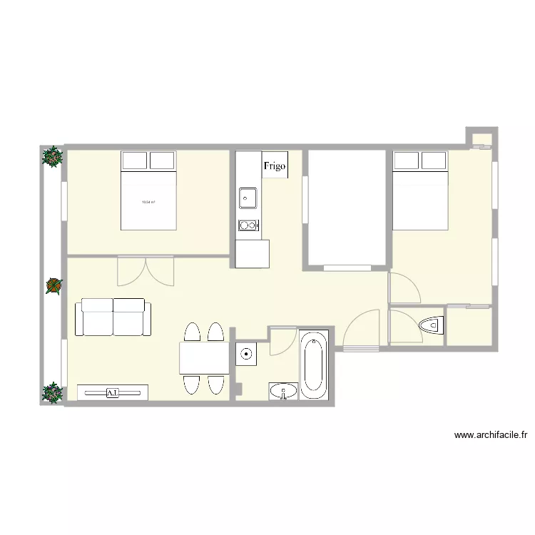 8 neuve des boulets. Plan de 