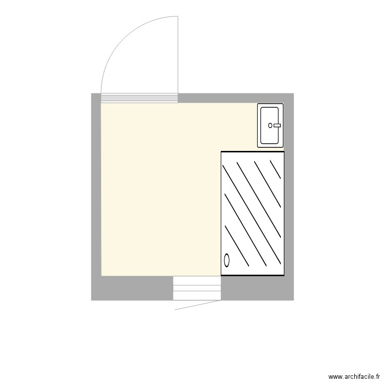 salle de bain suite. Plan de 0 pièce et 0 m2