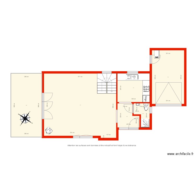 BI 3804  rdc côté. Plan de 0 pièce et 0 m2