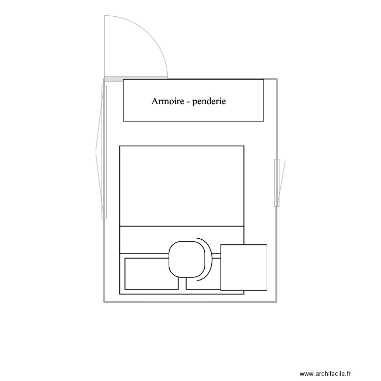 chambre invités. Plan de 0 pièce et 0 m2