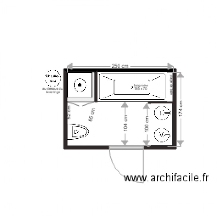 SDB Projet Jean Robert 5. Plan de 0 pièce et 0 m2