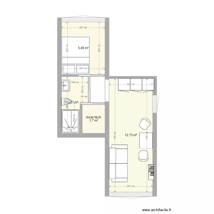 Type Jerome Christophe. Plan de 