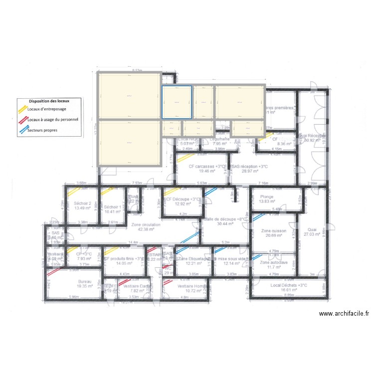 DESTANG 00. Plan de 8 pièces et 168 m2