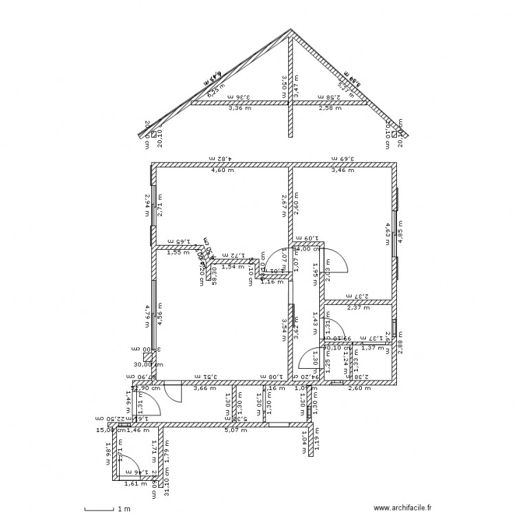 saly 3-4 extension mesures . Plan de 0 pièce et 0 m2