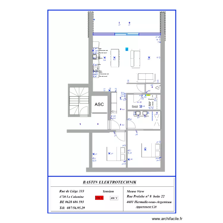 Appartement Meuse View appartement C 20 réception. Plan de Appartement Meuse View appartement C 20 réception. Plan de