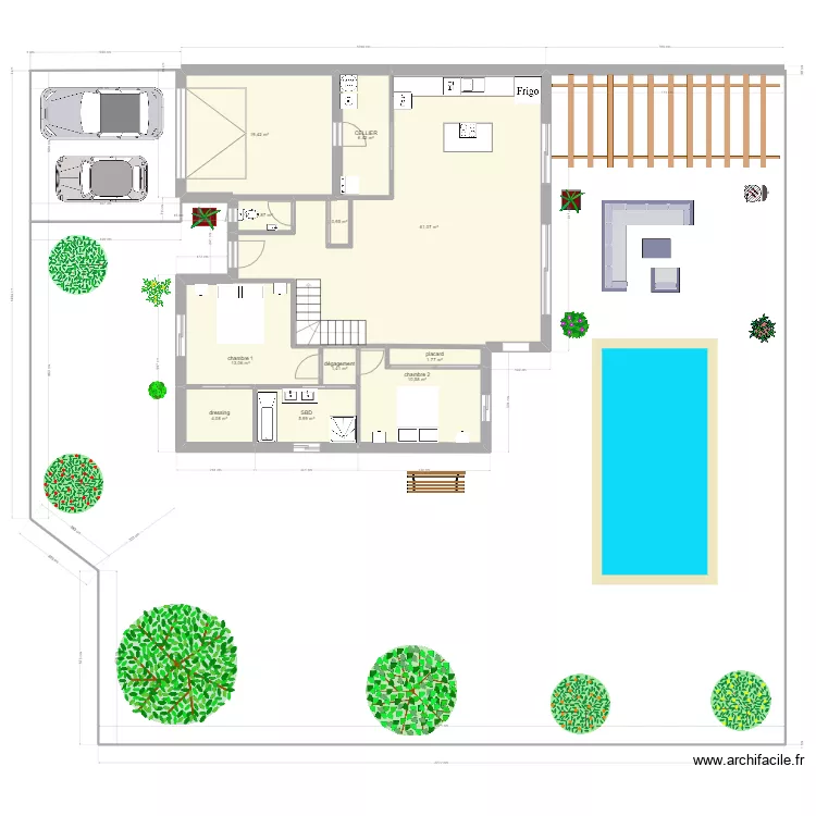 orleans rdc avec jardin version 2 etage. Plan de 