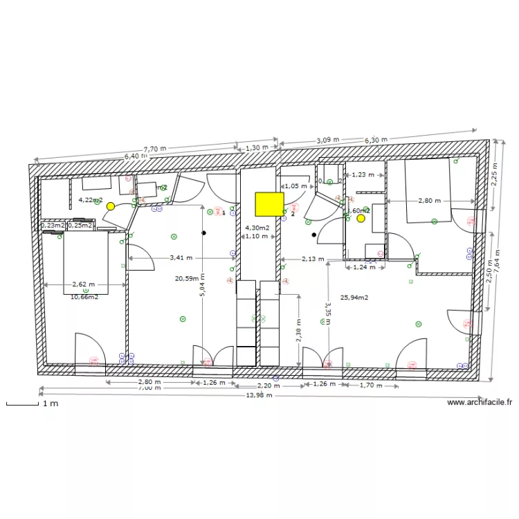 Eclairage 1 etage. Plan de Eclairage 1 etage. Plan de