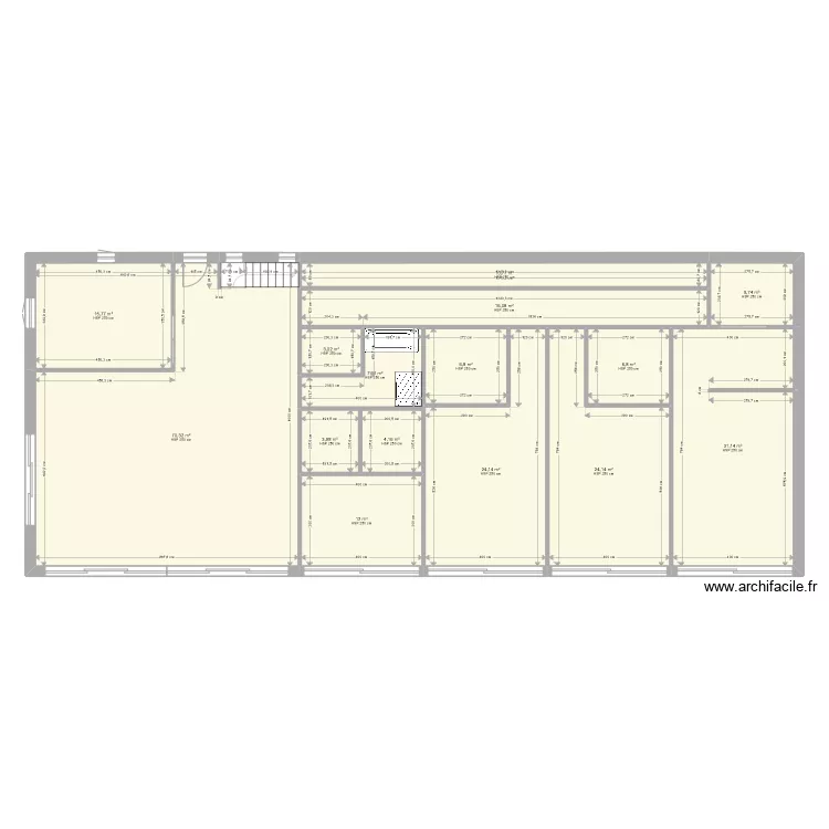 250m2. Plan de 