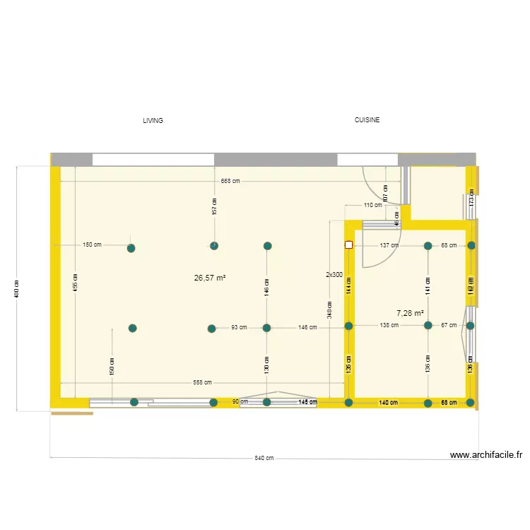 Projet Baton V5 implantation vis pieux 15.12.25. Plan de 3 pièces et 35 m²
