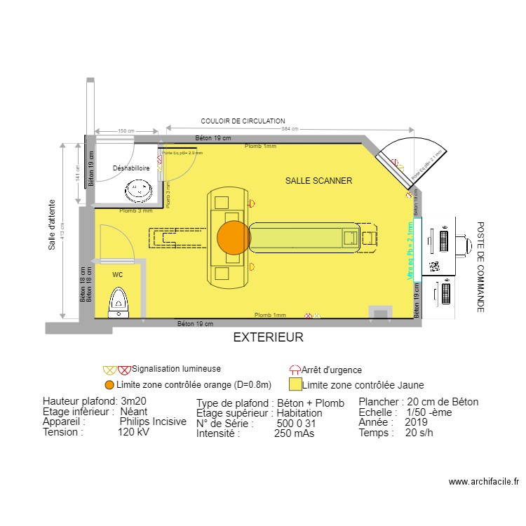 ZONAGE SCANNER. Plan de 0 pièce et 0 m2