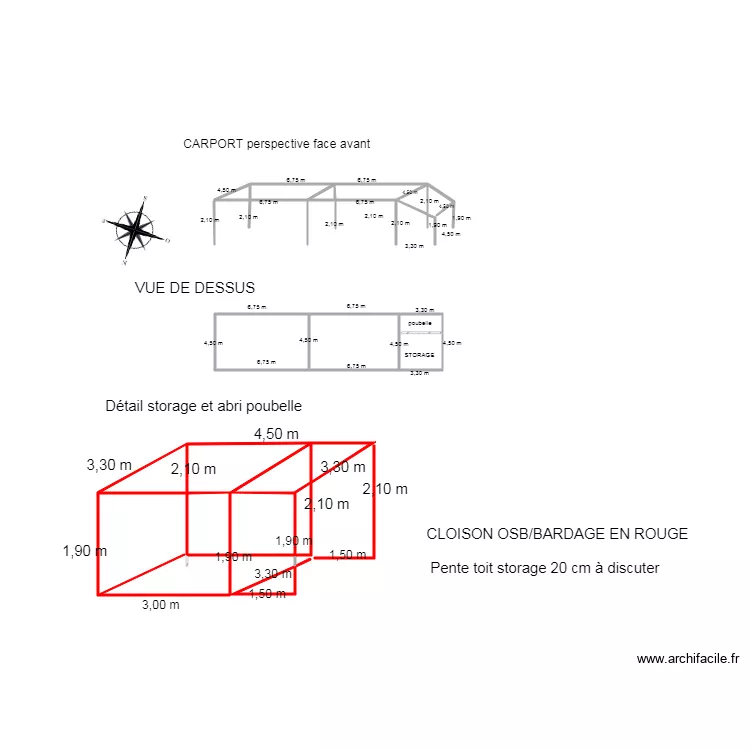 CARPORT. Plan de 
