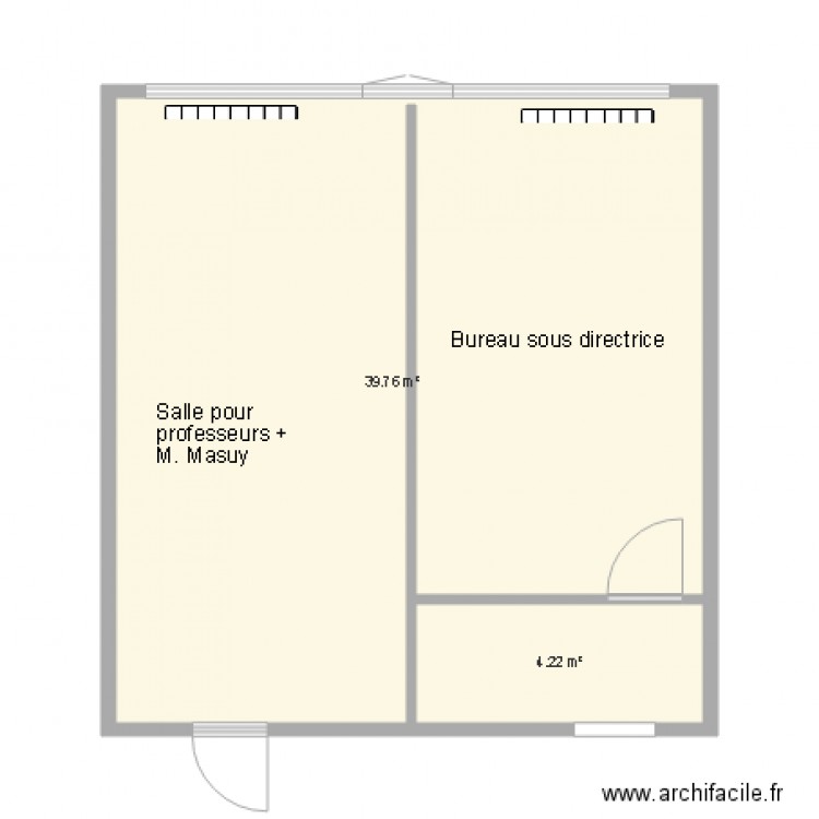 Projet local 24  bis. Plan de 0 pièce et 0 m2