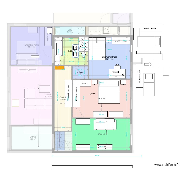 20230103. Plan de 19 pièces et 227 m2