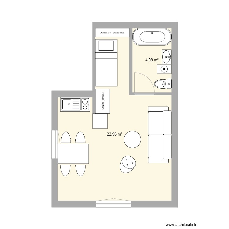 Bidart appart v3. Plan de 0 pièce et 0 m2