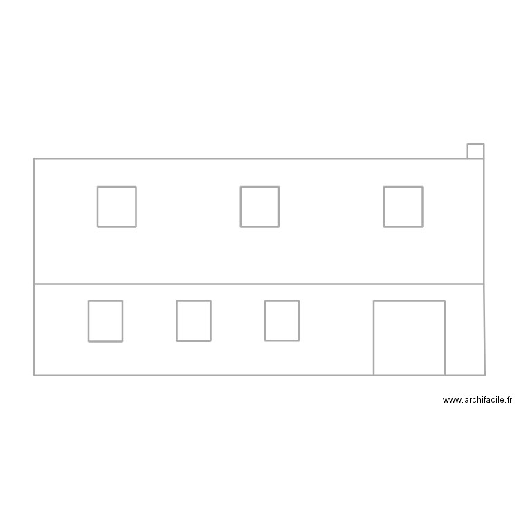 plan arrière nord jardin. Plan de 0 pièce et 0 m2