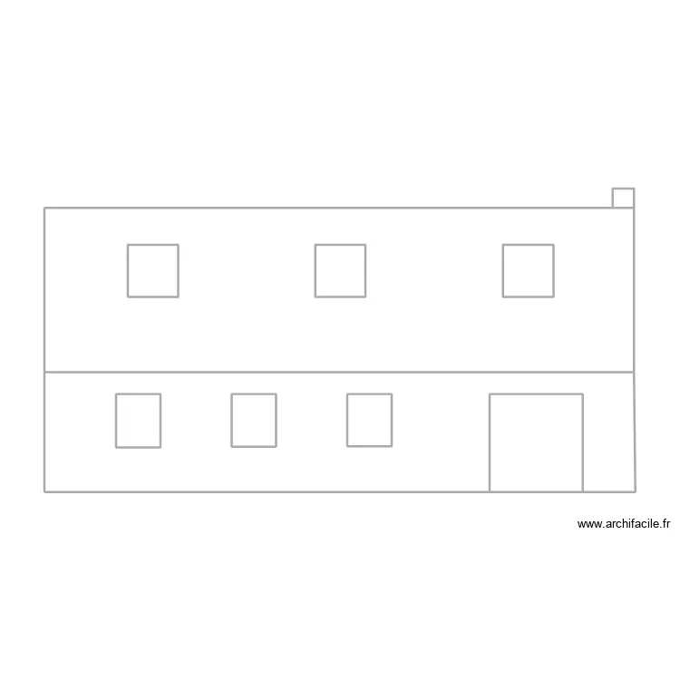 plan arri&egrave;re nord jardin. Plan de 