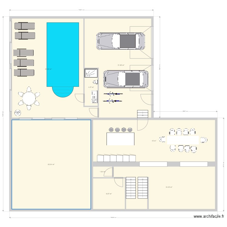 plan garage rdc. Plan de 0 pièce et 0 m2