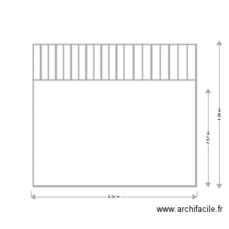 Plan facade Nord Ech Echia. Plan de 0 pièce et 0 m2