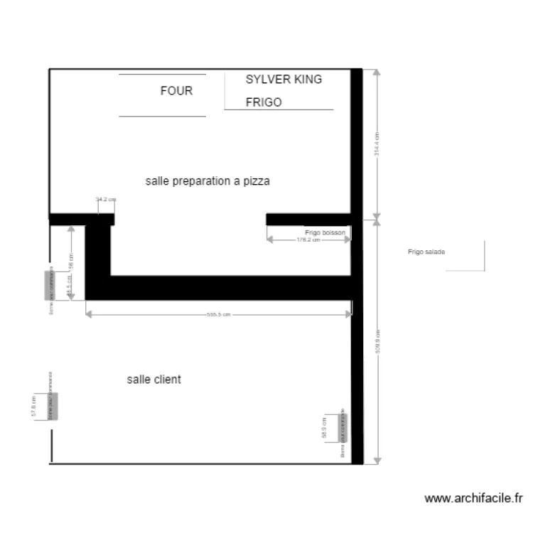 PIZAUOBS FRIGO. Plan de 