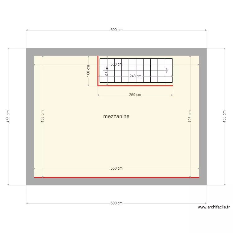 mezzanine. Plan de 