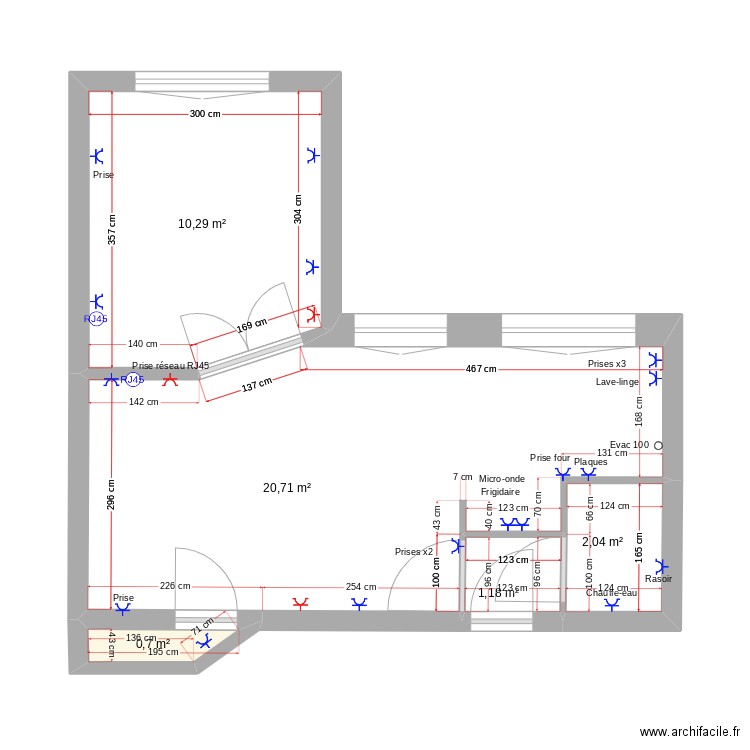 Appart 17 V2. Plan de 0 pièce et 0 m2