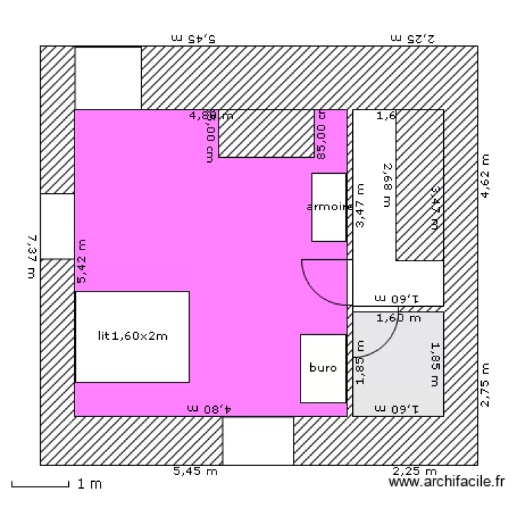 pratoucy premier. Plan de 