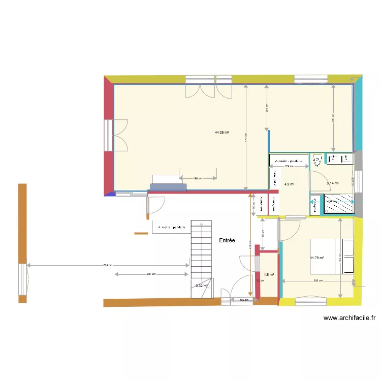 SUITE P finale. Plan de 