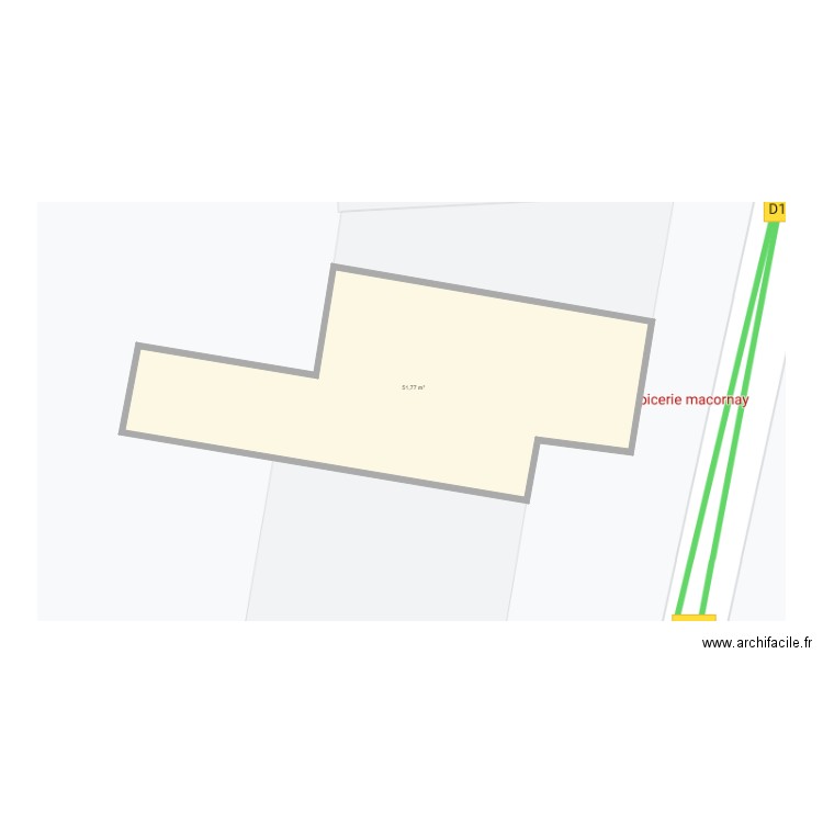 EPICERIE LE MACORNAIS. Plan de 0 pièce et 0 m2