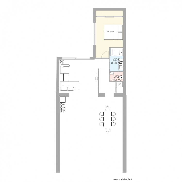 EXTENSION. Plan de 0 pièce et 0 m2