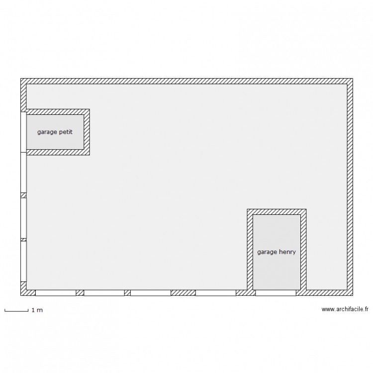 garage comtes de terhel. Plan de 0 pièce et 0 m2