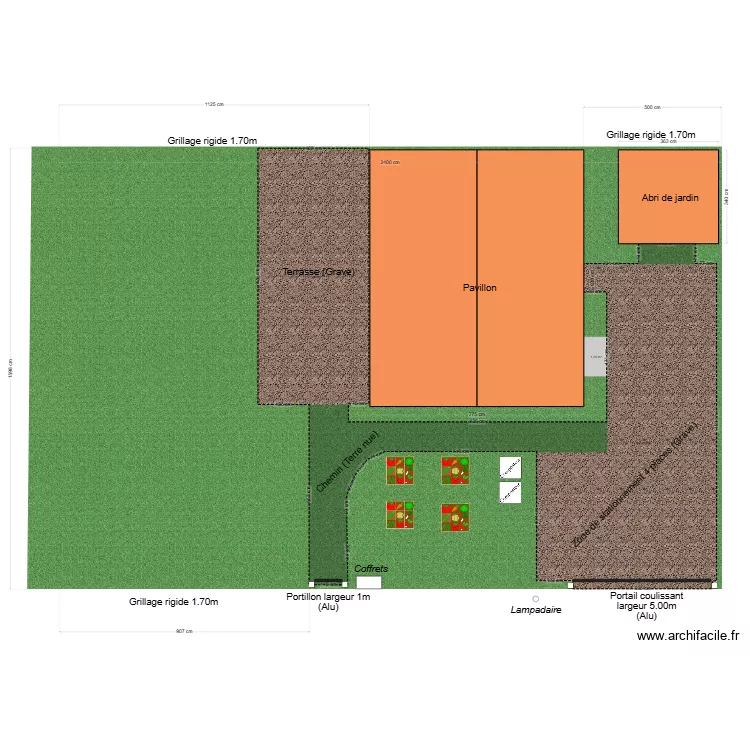 Demande d'am&eacute;agement - cl&ocirc;ture-cabane2. Plan de 
